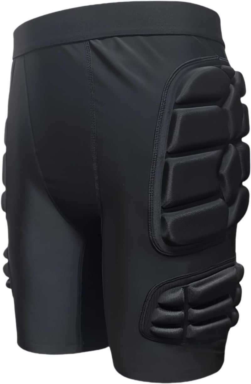 Topeter Goalkeeper Armor Shorts, Protective Padded Soccer Goalie Undershorts, Goalkeeper Sliders Compression Sliding Shorts - Image 2
